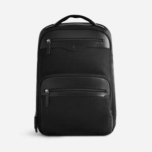 Langley Backpack - Nylon - Full Grain Leather - Men's