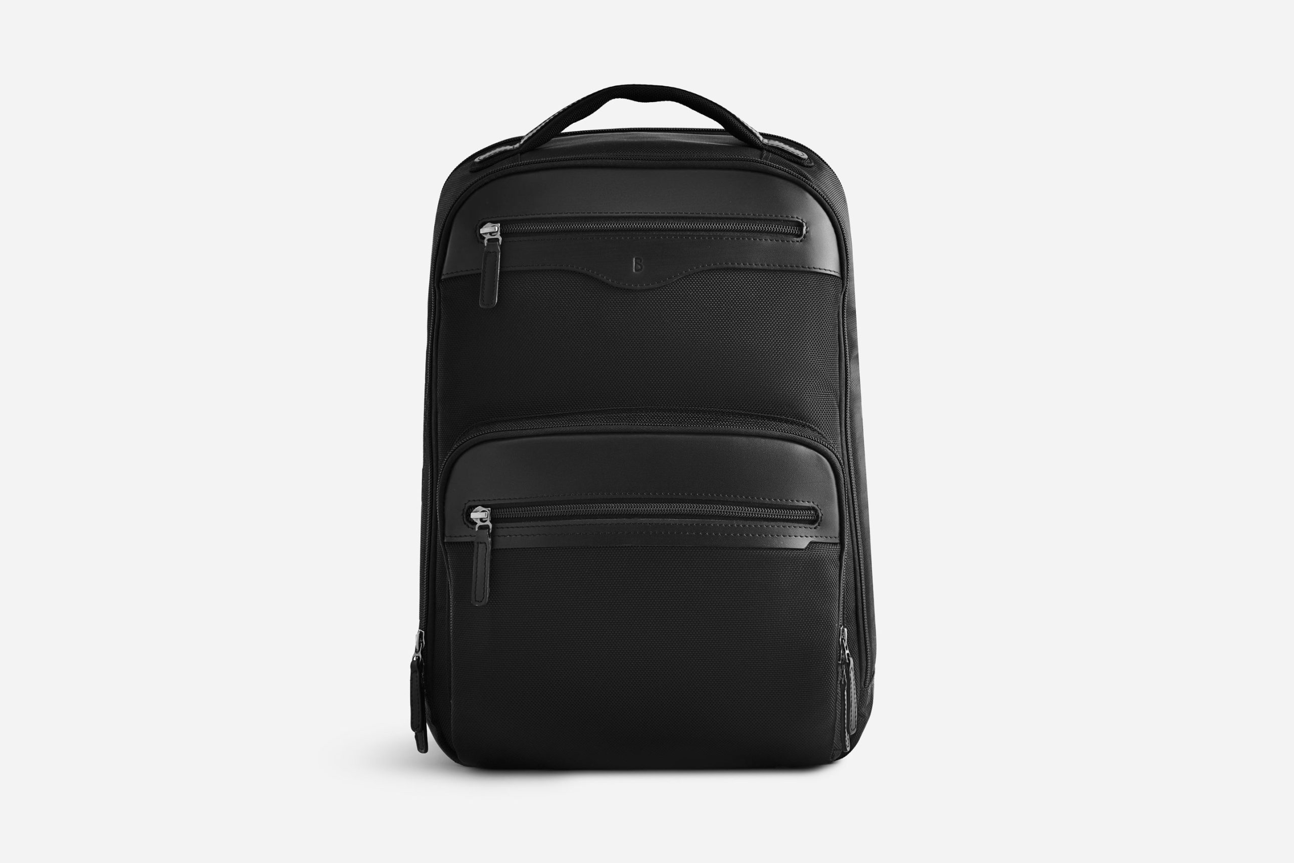 Langley Backpack - Nylon - Full Grain Leather - Men's
